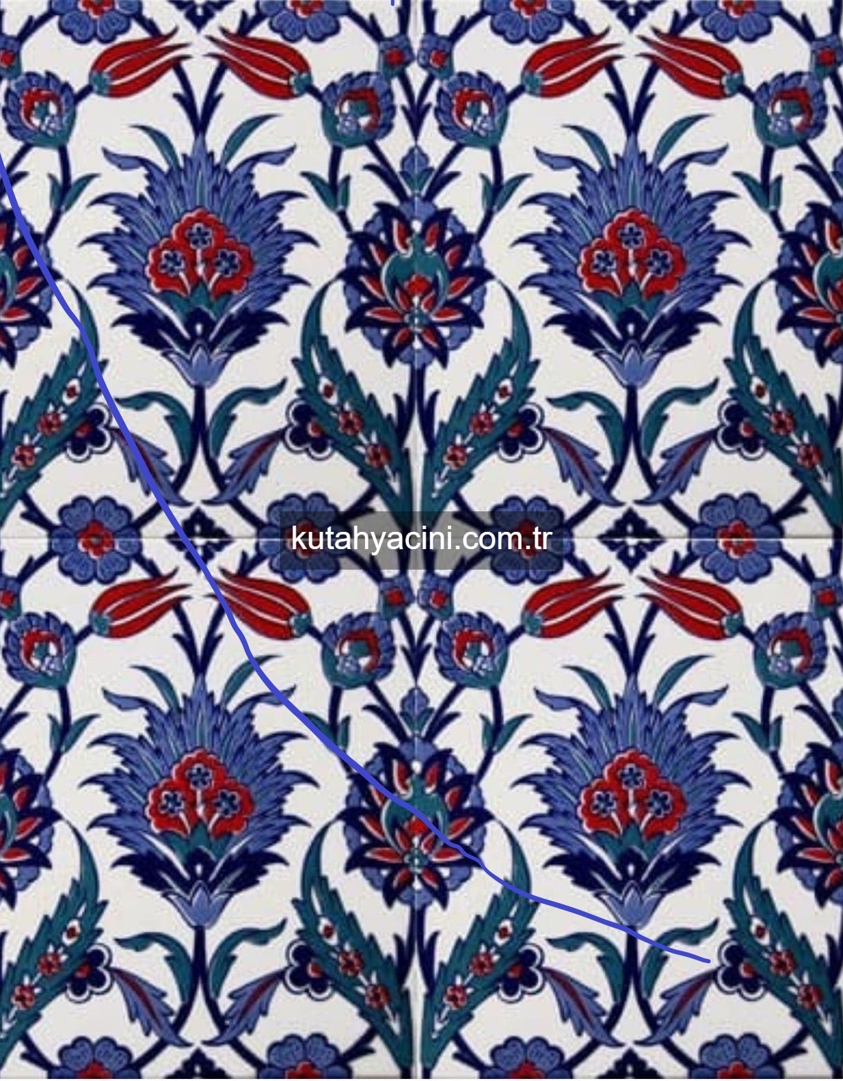 Çini Karolar  20X25 D-1019